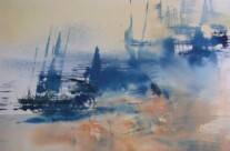 steife Brise (Aquarell)