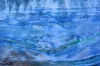 Blautöne (Aquarell)