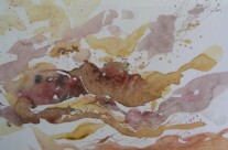 Herbstlaub (Aquarell)